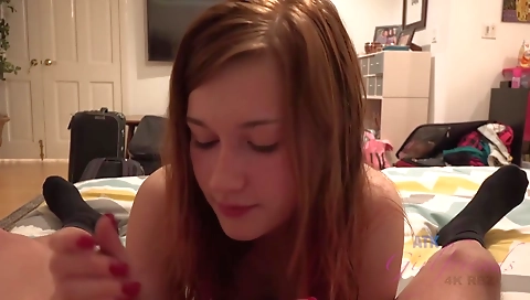 Hot babe fucked by her boyfriend