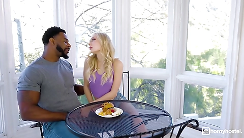 Two horny chicks get off and facial