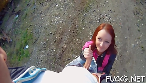 Super sexy girl in threesome