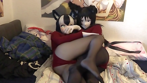 Shemal tattoos and her sex with a