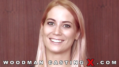 Sexy young blonde make punk teeon utter a dildo